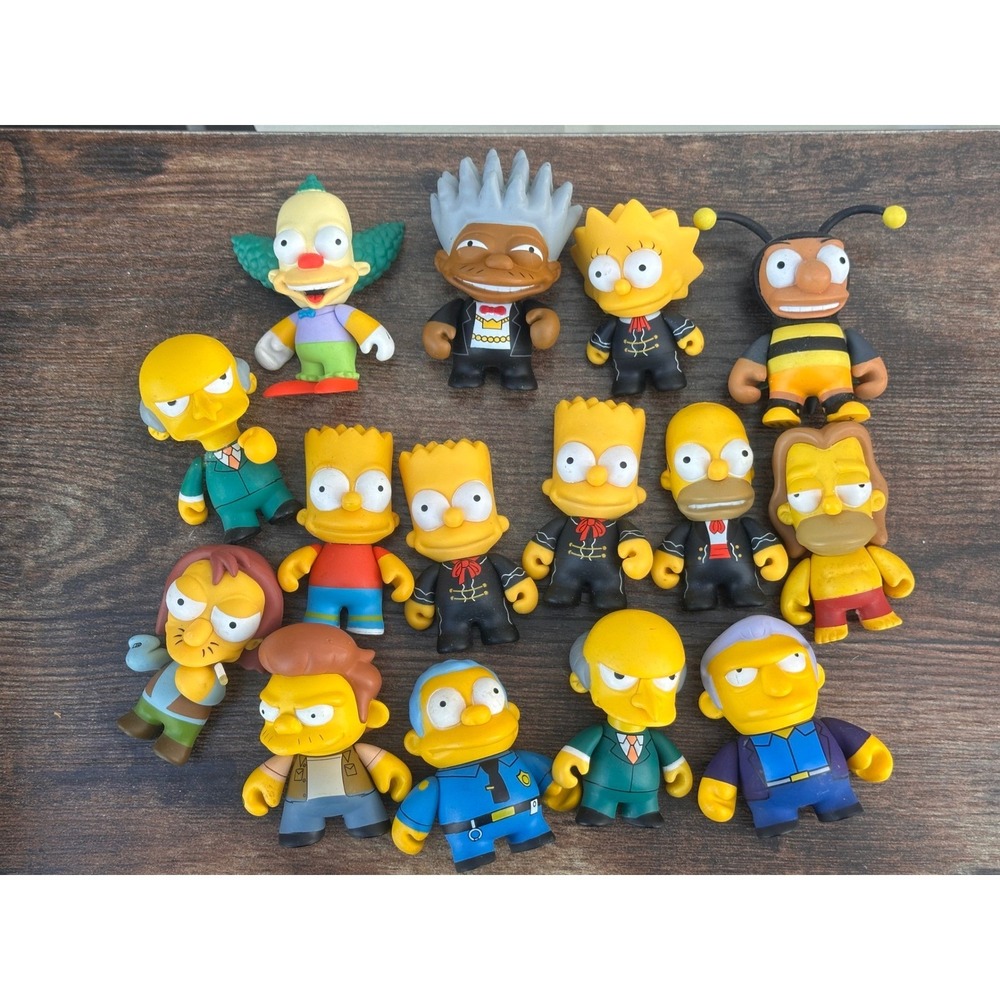 Kidrobot The Simpsons Series 1 Mini Figure Lot 2008 Matt Groening Vinyl 15pc